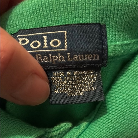 Ralph Lauren Green Jersey with Classic Polo Collar - Picture 7 of 7